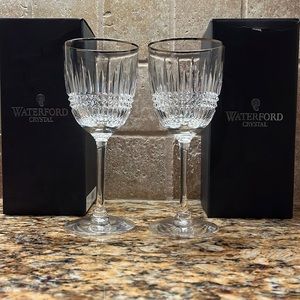 Lismore Waterford Diamond Platinum Goblets